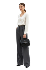 CASSEL Classic Structured Top-Handle Bag – Black view 2