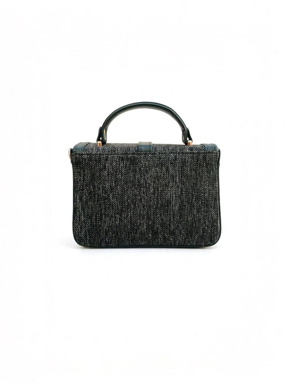 CASSEL'S CLASSIC STRUCTURED TOP HANDLE BAG — GREEN